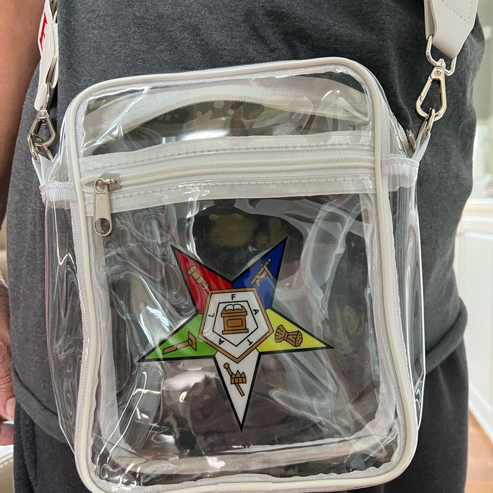 OES Eastern Star Clear Stadium Messenger Bag